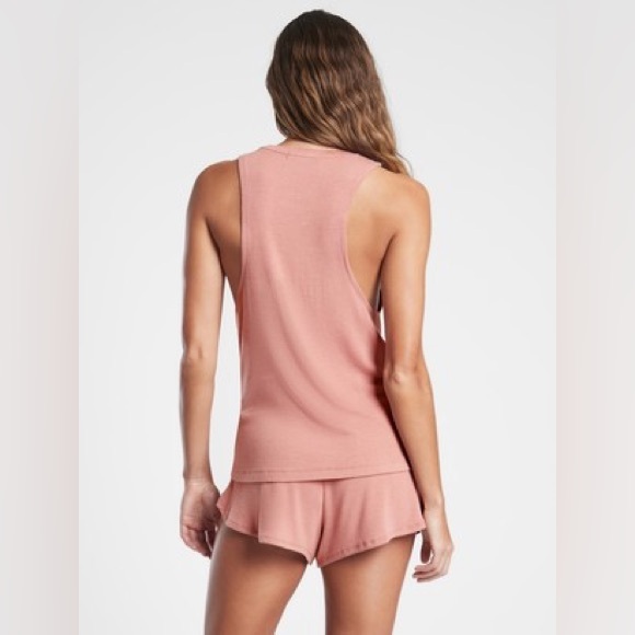ATHLETA🥇 Well Rested Rib Sleep Tank Top Pink Size Small - Picture 2 of 6